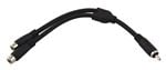 Pig Hog Solutions RCA Male to RCA Female Y Cable Front View